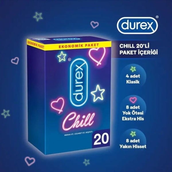 Durex Chill Kondom 20'Lİ Paket