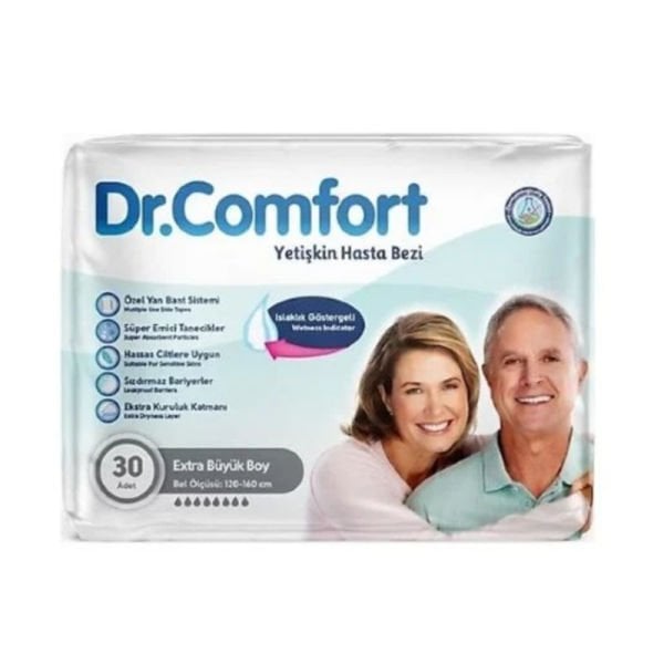Dr.Comfort Belbantlı Yetişkin Hasta Bezi XL 30 Lu 4 Paket