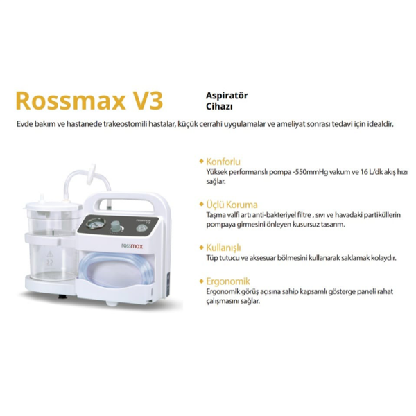 Rossmax V3 Aspiratör Cihazı