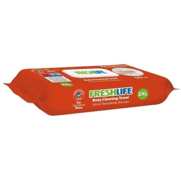 Freshlife Vücut Ve Perine Temizleme Havlusu 50 Li 12 Paket
