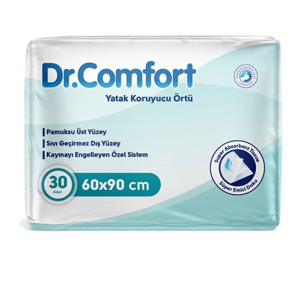Dr Comfort Yatak Koruyucu Alez Örtü 60x90 Cm 1 Paket 30 Adet