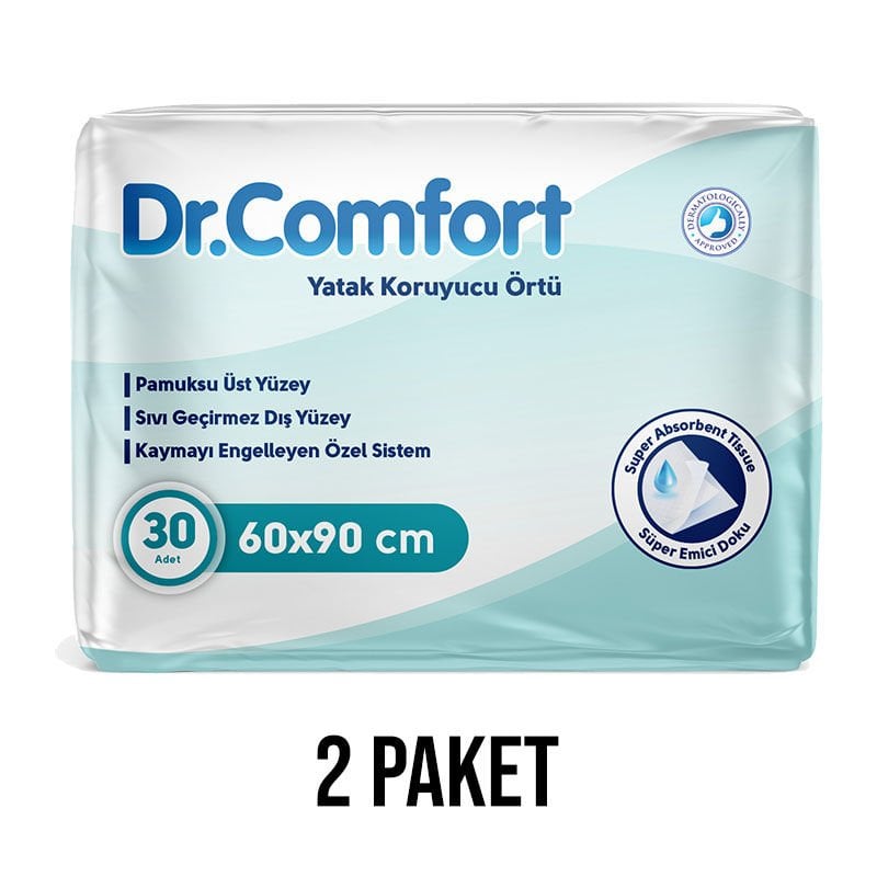 Dr Comfort Yatak Koruyucu Alez Örtü 60x90 Cm 2 Paket 60 Adet
