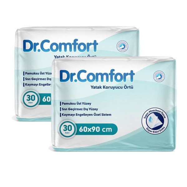 Dr Comfort Yatak Koruyucu Alez Örtü 60x90 Cm 2 Paket 60 Adet