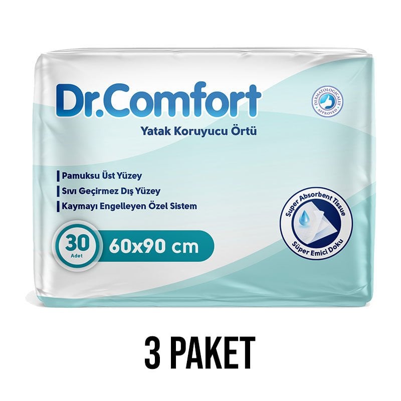 Dr. Comfort Mattress Protector 60x90 Cm 3 Packs 90 Pieces