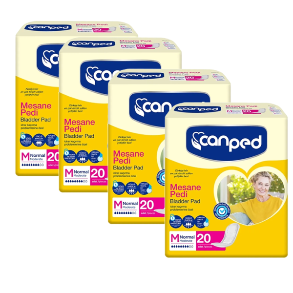 Canped Mesane Pedi Normal M 4 Paket 80 Adet