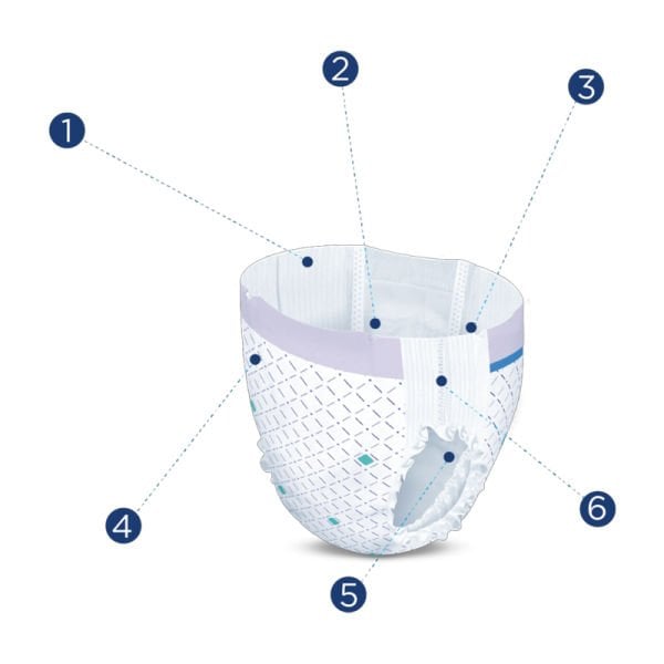 حفاضات بحزام خصر للأطفال XS 30 قطعة