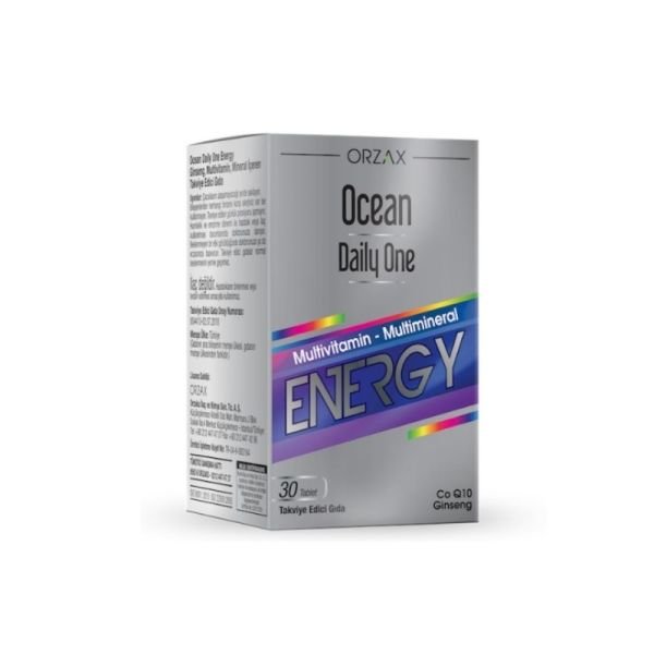 Orzax Ocean Daily One Energy Takviye Edici Gıda 30 Tablet