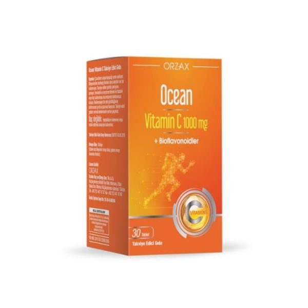 Orzax Ocean Vitamin C 1000 mg 30 Tablet