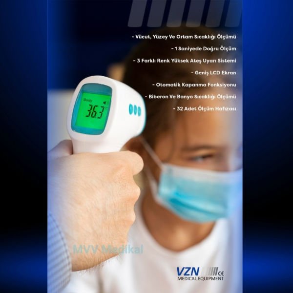 VZN F103 ميزان الحرارة الرقمي عن بعد غير المتصل